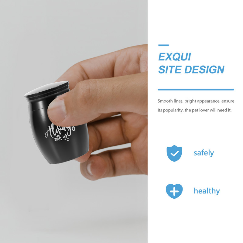 Urna Urne za psa za kućne ljubimce Kremiranje za uspomene Mini mačji čelik Memorijalni privjesak od nehrđajućeg pepela Lijes s teglom za životinje Kutija za pepeo Privjesci za uspomene