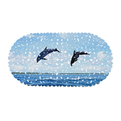 3D drukāts vannas istabas paklājiņš pretslīdošs paklājiņš vannas istabai PVC tualetes dušas istabas vannas dekors, neslīdošs kāju paklājiņš tualetes telpai