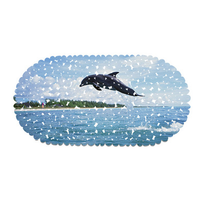 3D drukāts vannas istabas paklājiņš pretslīdošs paklājiņš vannas istabai PVC tualetes dušas istabas vannas dekors, neslīdošs kāju paklājiņš tualetes telpai