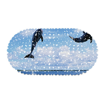 3D drukāts vannas istabas paklājiņš pretslīdošs paklājiņš vannas istabai PVC tualetes dušas istabas vannas dekors, neslīdošs kāju paklājiņš tualetes telpai