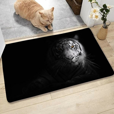 Divlje životinje Neklizajuća prostirka za kupanje Lav Tigar Leopard Zebra Morska kornjača Labud Kupaonski tepih Vanjski prostirke Crni ulazni otirač