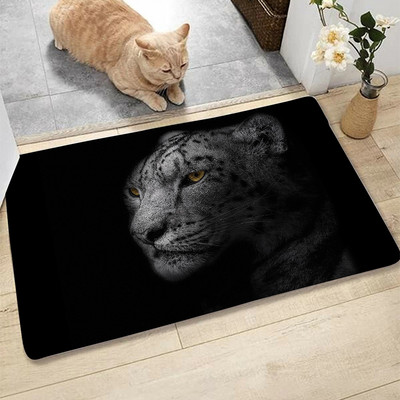 Divlje životinje Neklizajuća prostirka za kupanje Lav Tigar Leopard Zebra Morska kornjača Labud Kupaonski tepih Vanjski prostirke Crni ulazni otirač