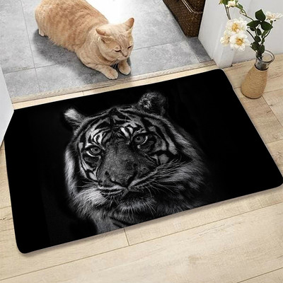 Divlje životinje Neklizajuća prostirka za kupanje Lav Tigar Leopard Zebra Morska kornjača Labud Kupaonski tepih Vanjski prostirke Crni ulazni otirač