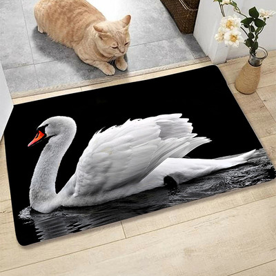 Divlje životinje Neklizajuća prostirka za kupanje Lav Tigar Leopard Zebra Morska kornjača Labud Kupaonski tepih Vanjski prostirke Crni ulazni otirač