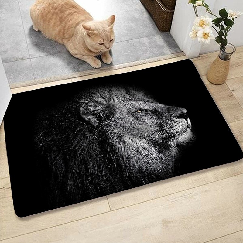 Divlje životinje Neklizajuća prostirka za kupanje Lav Tigar Leopard Zebra Morska kornjača Labud Kupaonski tepih Vanjski prostirke Crni ulazni otirač