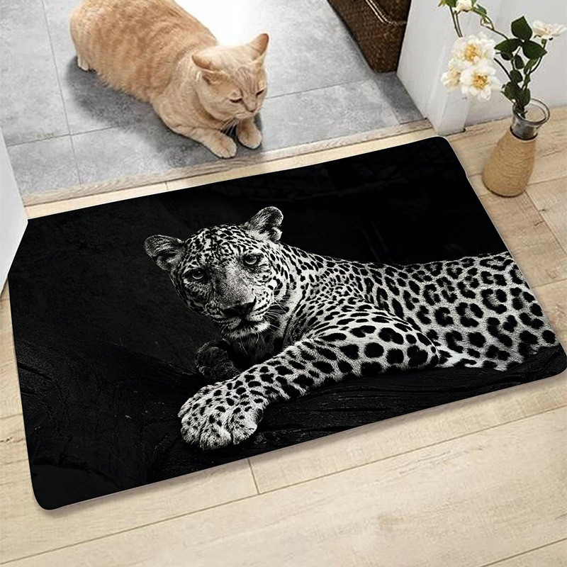 Divlje životinje Neklizajuća prostirka za kupanje Lav Tigar Leopard Zebra Morska kornjača Labud Kupaonski tepih Vanjski prostirke Crni ulazni otirač