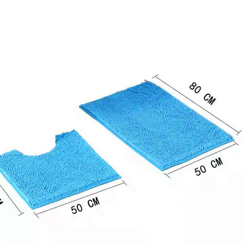 2 kom./komplet debelog tepiha od šenile, ulazna vrata, kupaonska protuklizna prostirka, upijajuća kuhinjska toaletna prostirka, podna prostirka od šenile