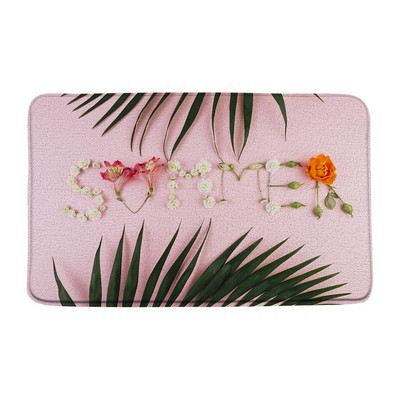 Zen vannas paklājs meditācija akmens zaļš bambusa mežs ziedi ainava neslīdoši paklāji virtuves paklājs kājslauķis vannas istabas guļamistabas dekors