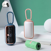 Suņu izkārnījumu maisiņu pārnēsājamais mājdzīvnieku atkritumu maisu dozators Stilīgi, vienkārši suņu atkritumu turētāju dozatori + kaku maisiņu komplekts tīrīšanas piederumi