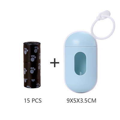 Suņu izkārnījumu maisiņu pārnēsājamais mājdzīvnieku atkritumu maisu dozators Stilīgi, vienkārši suņu atkritumu turētāju dozatori + kaku maisiņu komplekts tīrīšanas piederumi