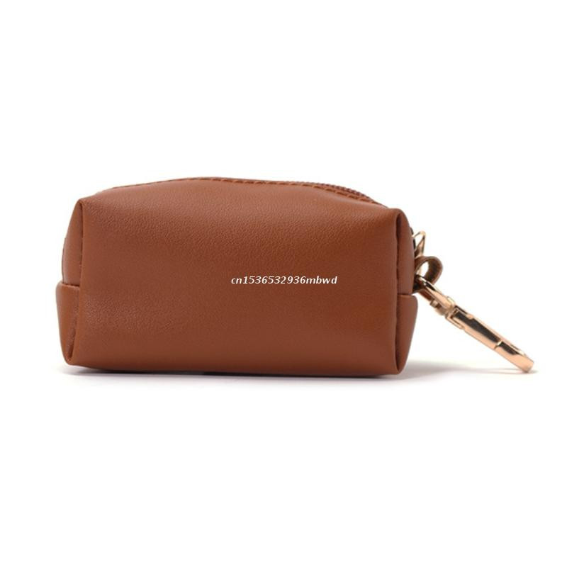 Mājdzīvnieku atkritumu maisu turētāja maisiņš Pārnēsājams mājdzīvnieki Suņu kakas Mīksts PU ādas maisiņu dozators Dropship