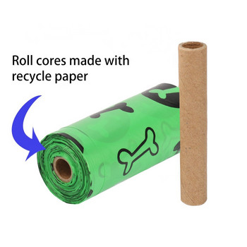 60 Rolls Green Orange Dog Poop Waste Bag Dispenser for Dog Waste Carrier Outdoor Home Clean Refill Refill Garbage Waste bags For Pe