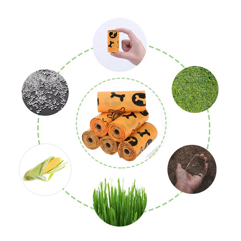 60 rola zelena narančasta vreća za pseći izmet Dozator vreća za pseći izmet Nosač za vanjski dom Čiste i nadopunjene vreće za otpad za Pe