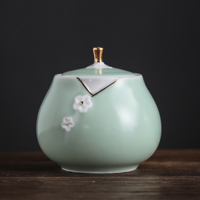 Memorijalni spremnik Urna za pepeo kućnih ljubimaca Ručno oslikana keramika Kremiranje urne Držač za pepeo ptica ptica Pokop kod kuće