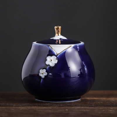 Memorijalni spremnik Urna za pepeo kućnih ljubimaca Ručno oslikana keramika Kremiranje urne Držač za pepeo ptica ptica Pokop kod kuće