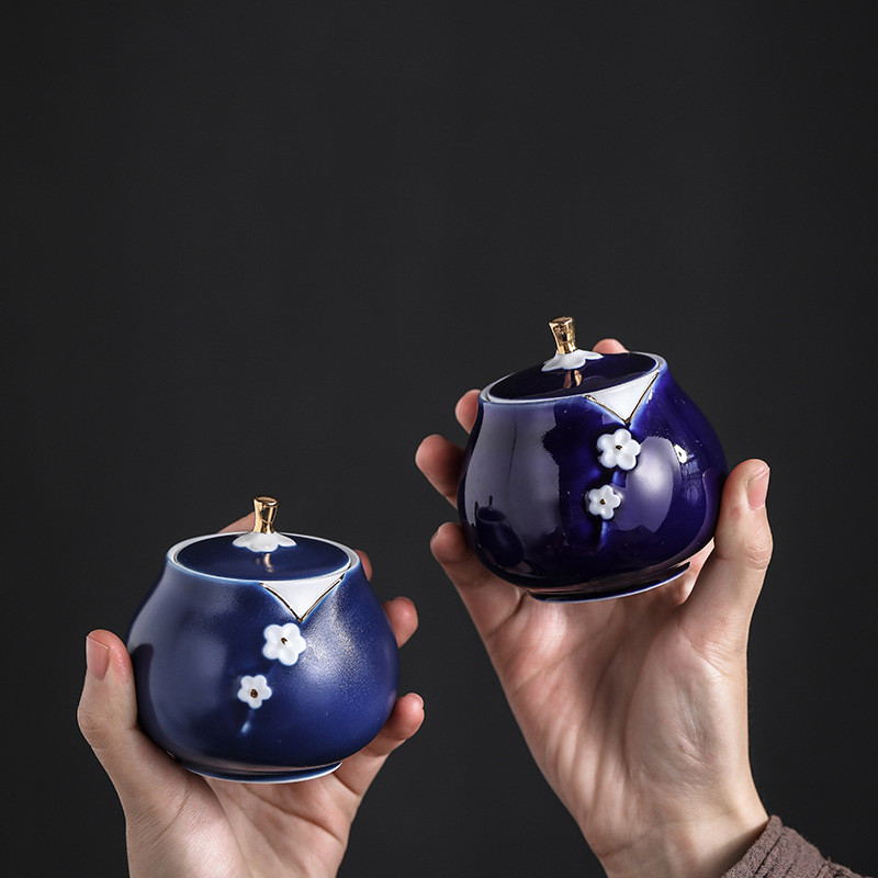 Memorijalni spremnik Urna za pepeo kućnih ljubimaca Ručno oslikana keramika Kremiranje urne Držač za pepeo ptica ptica Pokop kod kuće