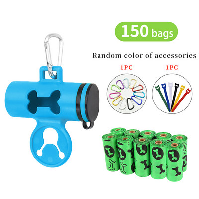 Vienreizlietojamie suņu kaku atkritumu maisi Mājdzīvnieku atkritumu maisu dozators Fekāliju savācēja uzvalks noārdāmi brīvroku āra tīrīšanas piederumi