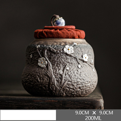 Jednostavna keramička urna za kućne ljubimce Suveniri za kućne ljubimce za pse i mačke u kineskom stilu Visokokvalitetna urna za kućne ljubimce od porculanske gline za pepeo