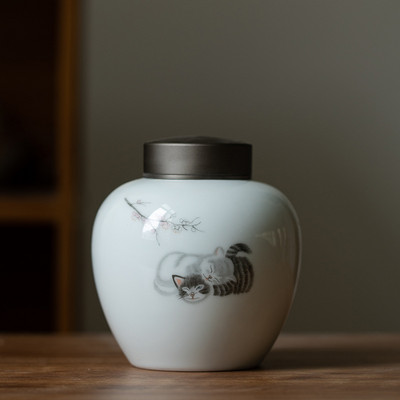 Pogrebne urne za ljudski pepeo Urne za kućne ljubimce, mačke, pse, keramičke kutije za pogrebne urne za pepeo za odrasle