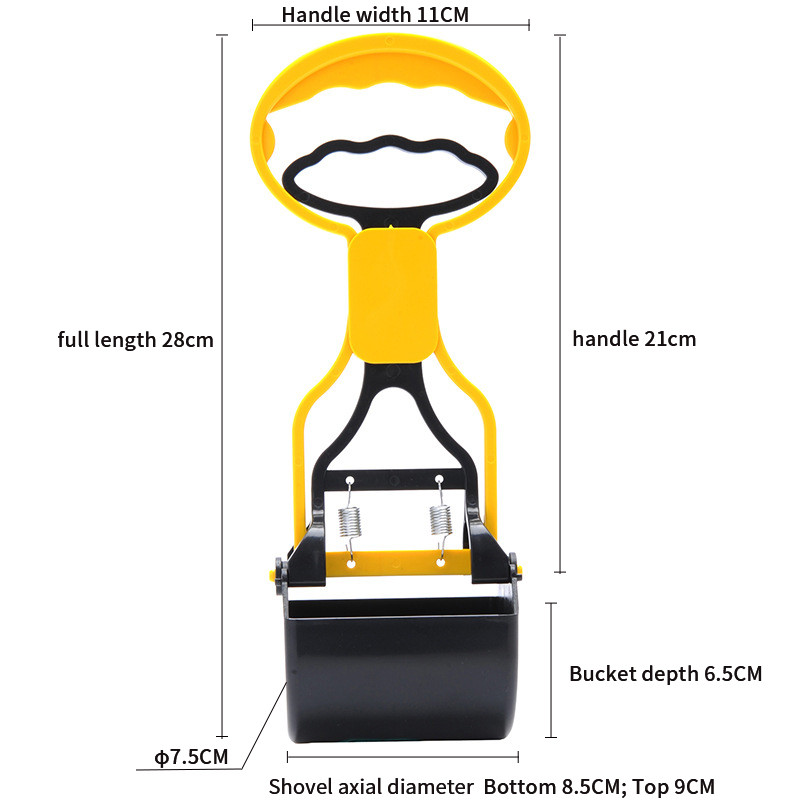 2022. gada mājdzīvnieku garā roktura lāpstiņa suņu atkritumu savācējs žokļa izkārnījumu liekšķere āra tīrīšanai. Ērta dzīvnieku atkritumu savākšana
