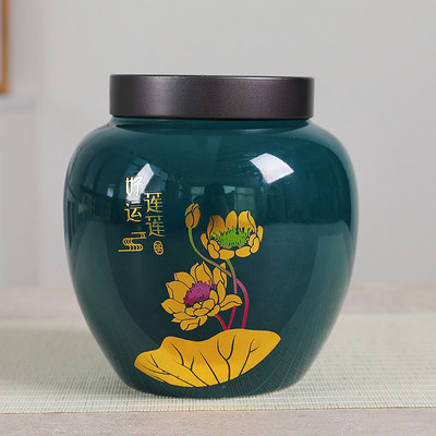 Urne za kremaciju za ljudski pepeo Vintage cvjetni uzorak Urna za pepeo za ljudske keramičke posude Memorijal Držač pepela Kovčezi Urne