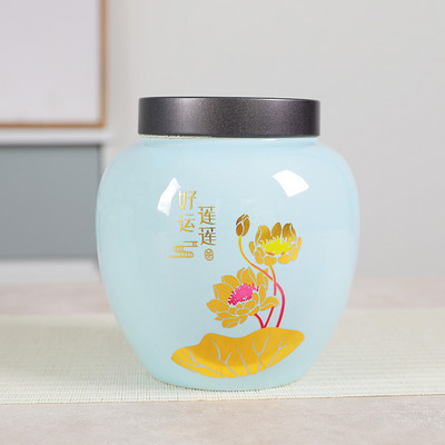 Urne za kremaciju za ljudski pepeo Vintage cvjetni uzorak Urna za pepeo za ljudske keramičke posude Memorijal Držač pepela Kovčezi Urne