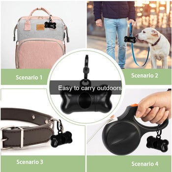 20 Rolls Pet Trash Bags Dog Poop Poop Dispenser Υπαίθρια αναλώσιμα σκουπίδια Puppy Cat Clean Pooper Pet Αξεσουάρ Προϊόντα για σκύλους