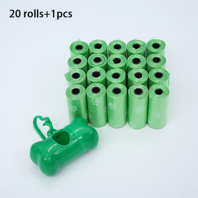 20 rola Vreća za smeće za kućne ljubimce Vrećice za pseći izmet Dozator za smeće za vanjsko jednokratno korištenje Puppy Cat Clean Pooper Pribor za kućne ljubimce Proizvodi za pse