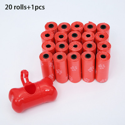 20 rola Vreća za smeće za kućne ljubimce Vrećice za pseći izmet Dozator za smeće za vanjsko jednokratno korištenje Puppy Cat Clean Pooper Pribor za kućne ljubimce Proizvodi za pse