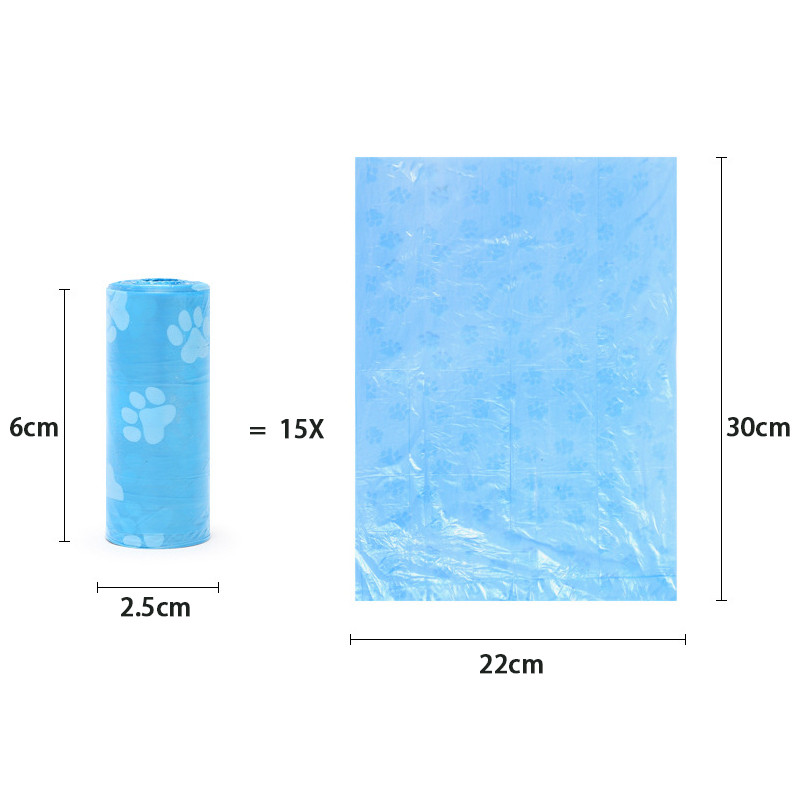 20 rola Vreća za smeće za kućne ljubimce Vrećice za pseći izmet Dozator za smeće za vanjsko jednokratno korištenje Puppy Cat Clean Pooper Pribor za kućne ljubimce Proizvodi za pse