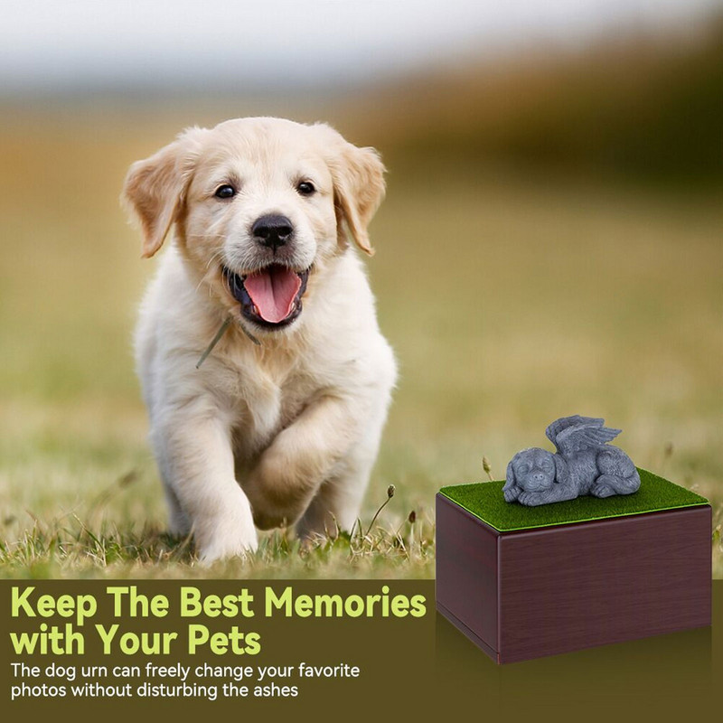 Šunų urnos Nuostabios naminių gyvūnėlių kremavimo urnos Mini naminių gyvūnėlių pelenų dėžutė Atminimo urnos naminiams gyvūnėliams Individualizuota naminių gyvūnėlių suvenyrų dėžutė mylimiems augintiniams