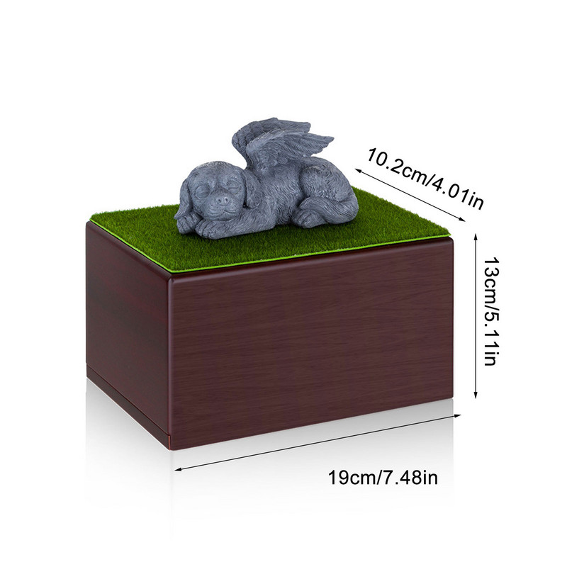 Šunų urnos Nuostabios naminių gyvūnėlių kremavimo urnos Mini naminių gyvūnėlių pelenų dėžutė Atminimo urnos naminiams gyvūnėliams Individualizuota naminių gyvūnėlių suvenyrų dėžutė mylimiems augintiniams