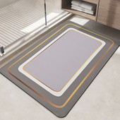 Taisnstūra vannas istabas grīdas paklājs absorbējoši vannas paklāji mazgājami virtuves ieejas durvju paklāji Nappa āda tualetes paklājs mūsdienīgs mājas dekors