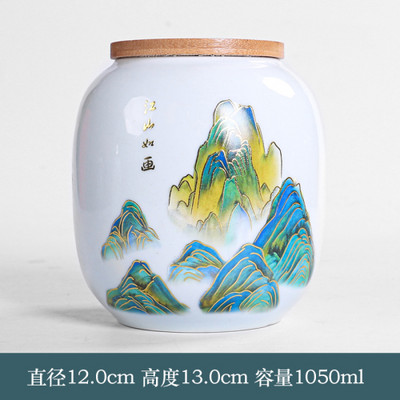 Ar rokām krāsots keramikas pods Mājsaimniecības ķīniešu noslēgts pods Keramikas uzglabāšanas mitrumizturīgs pods Liels iepakojuma pods Mājdzīvnieku pelnu kaste