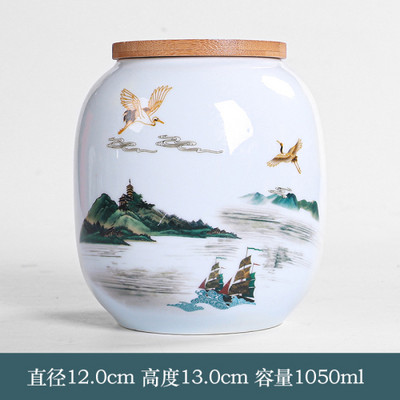 Ar rokām krāsots keramikas pods Mājsaimniecības ķīniešu noslēgts pods Keramikas uzglabāšanas mitrumizturīgs pods Liels iepakojuma pods Mājdzīvnieku pelnu kaste