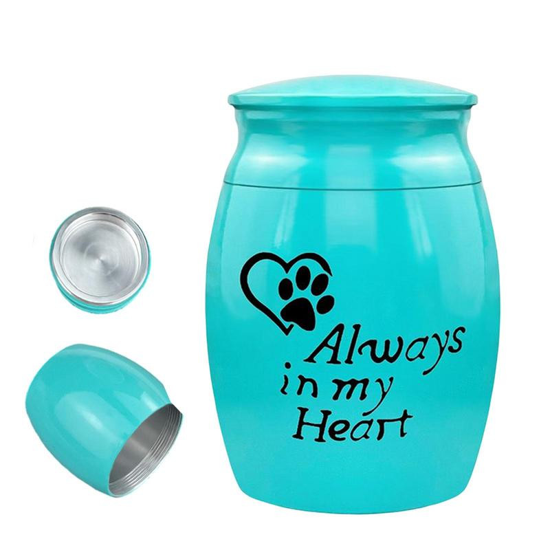 Mini urna za kućne ljubimce Always In My Heart Memorijalna urna za kućne ljubimce Mala urna za mačke za pepeo Spomenik za pepeo psa Mini urna za ljudski pepeo