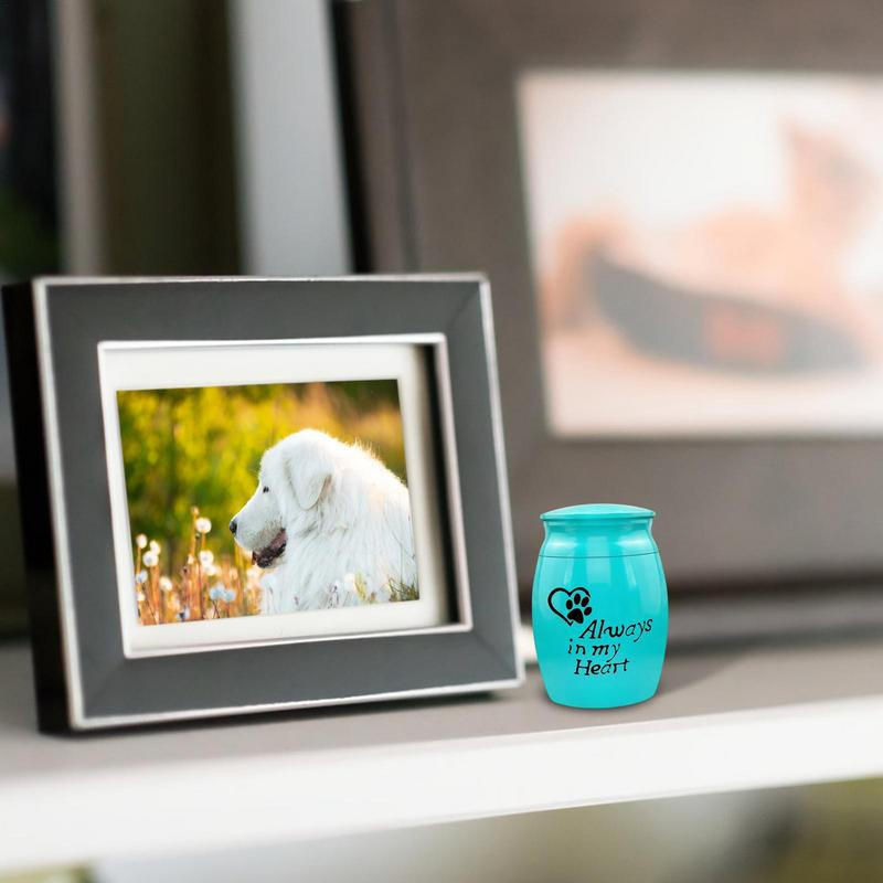 Mini urna za kućne ljubimce Always In My Heart Memorijalna urna za kućne ljubimce Mala urna za mačke za pepeo Spomenik za pepeo psa Mini urna za ljudski pepeo