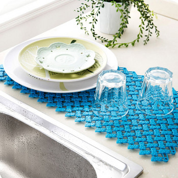 DIY Hollow Out Splicing χαλάκι μπάνιου Δημιουργικά χαλιά ντους μπάνιου Πολύχρωμα αντιολισθητικά μαξιλαράκια ποδιών Μοκέτα για τουαλέτα κουζίνα