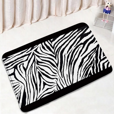 Smeđi leopard set prostirki za kupanje Modni uzorak krzna divljih životinja Moderni kupaonski dekor Neklizajući tepih Poklopac za WC školjku Kućni tepih