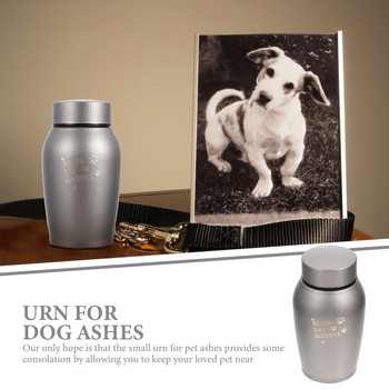 Urn Pet Dog Memorial Cemation Urns Αναμνηστικό Funeral Box Μεταλλικό Ατσάλινο Τέφρα Γάτα Μίνι ανοξείδωτη κασετίνα Ζώα σκυλιά βάζο Cinnerary γάτες