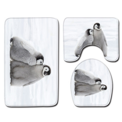 Ocean Dolphin Penguin Pattern prostirke u kupaonskom setu Kupaonske potrepštine Kupaonska prostirka kupaonski proizvodi Kupaonske prostirke Otirač