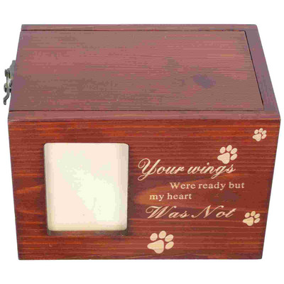 Lolojumdzīvnieku kaste Urnas Urnas Suņu kremēšanas piemiņas memoriāls Koka foto Pelnu Suņi Atmiņa Kaķis Koka kaķi Bēru Kaulu Zārks Dāvanas Vai Rāmis