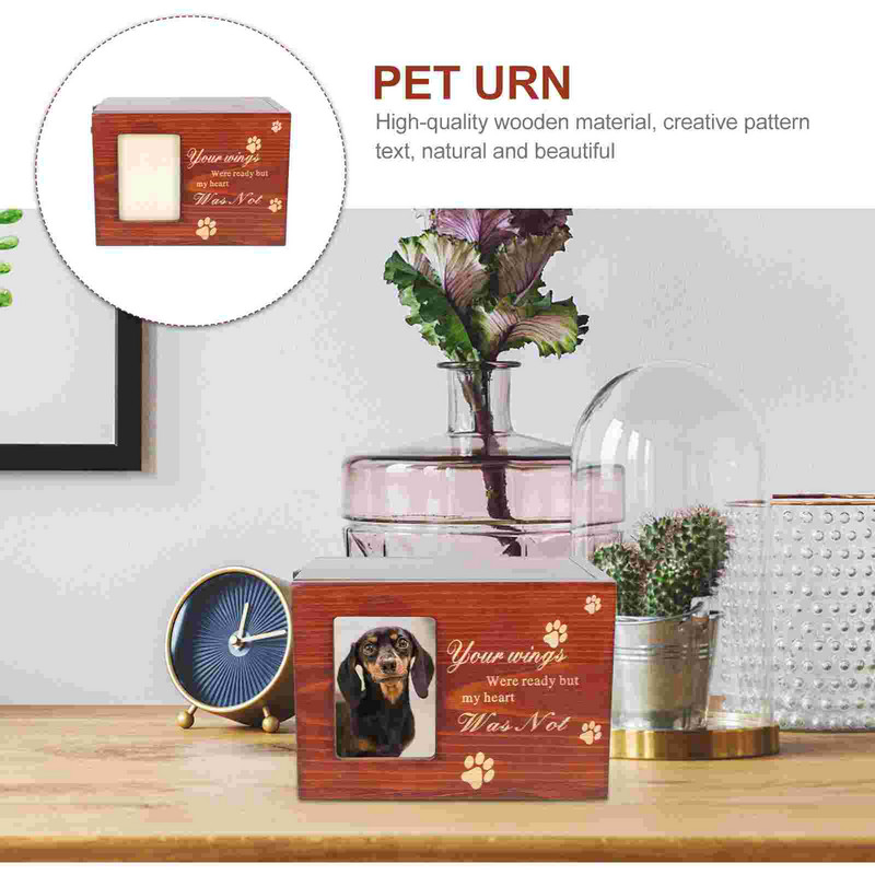 Lemmikloomakast Urnid Urnid Koerte tuhastamise Mälestusmärk Puidust foto Tuhk Koerad Mälestus Kass Puukassid Matuseluust Puusärk Kingitused või raam