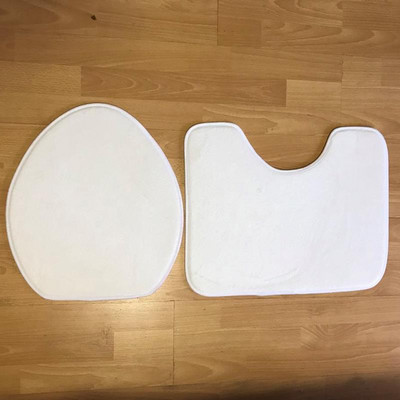 Set Upijajuća navlaka bez kaldrme Podna prostirka Set Poklopac 3 prostirke Kupaonica Mekani WC Kupatilo Kupaonica 2 KOM Tepih Tepisi Tuš