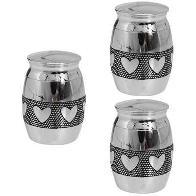 Urna Mājdzīvnieku Urnas Kremācijas kaste piemiņas kaķa piemiņa Apbedīšanas suns Pelnu keramikas apdares galds Dekoratīvs tērauda sinepes zārka burka