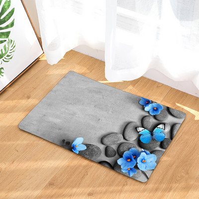 Kupaonska neklizajuća prostirka Smiješne plaže Kamenčići Noge 3D ispisana prostirka za kupaonicu Podni tepih Flanelski tepih WC Otirač 45*75CM i 40*60CM