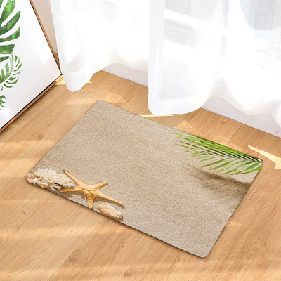 Kupaonska neklizajuća prostirka Smiješne plaže Kamenčići Noge 3D ispisana prostirka za kupaonicu Podni tepih Flanelski tepih WC Otirač 45*75CM i 40*60CM