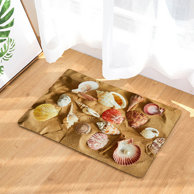 Kupaonska neklizajuća prostirka Smiješne plaže Kamenčići Noge 3D ispisana prostirka za kupaonicu Podni tepih Flanelski tepih WC Otirač 45*75CM i 40*60CM