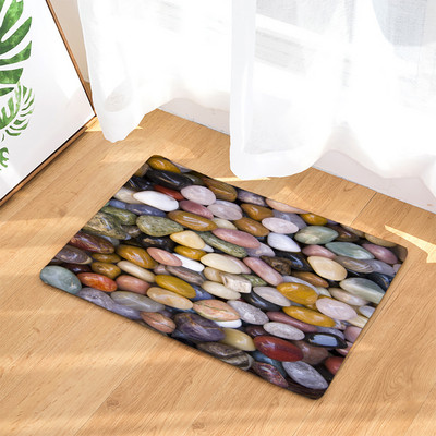 Kupaonska neklizajuća prostirka Smiješne plaže Kamenčići Noge 3D ispisana prostirka za kupaonicu Podni tepih Flanelski tepih WC Otirač 45*75CM i 40*60CM