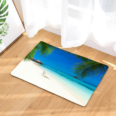 Kupaonska neklizajuća prostirka Smiješne plaže Kamenčići Noge 3D ispisana prostirka za kupaonicu Podni tepih Flanelski tepih WC Otirač 45*75CM i 40*60CM